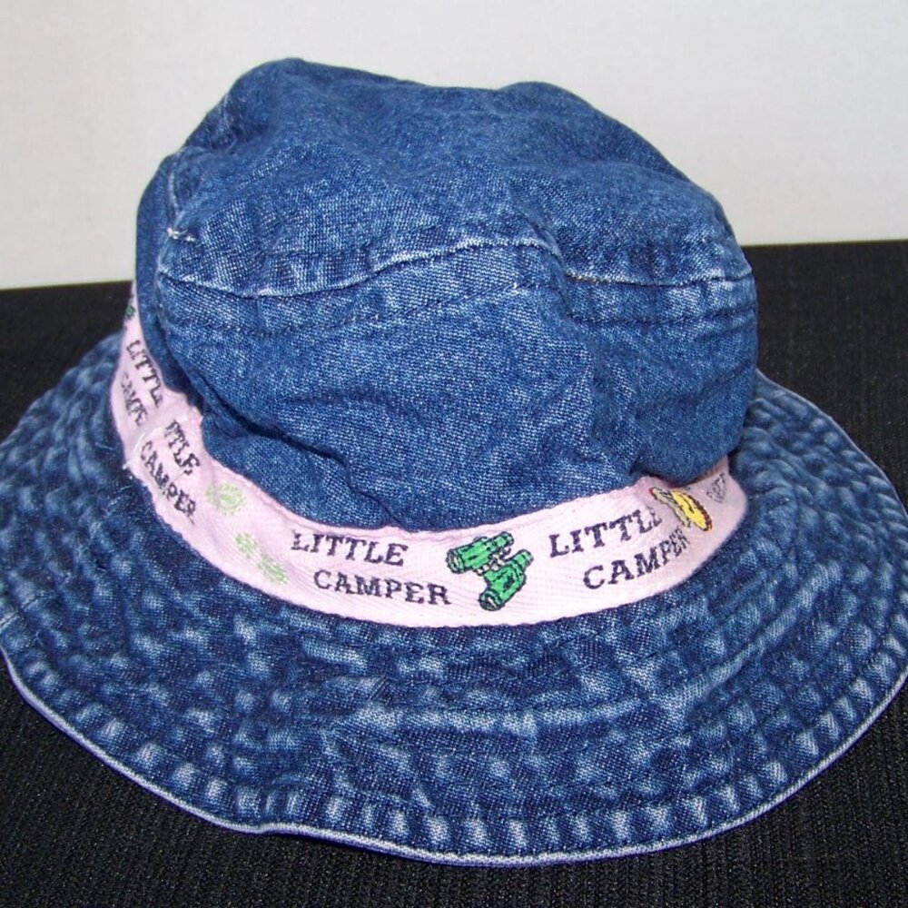 Little camper denim bucket hat sz 12m